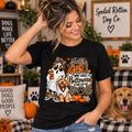 Just A Girl Who Loves Halloween And Her Dog
