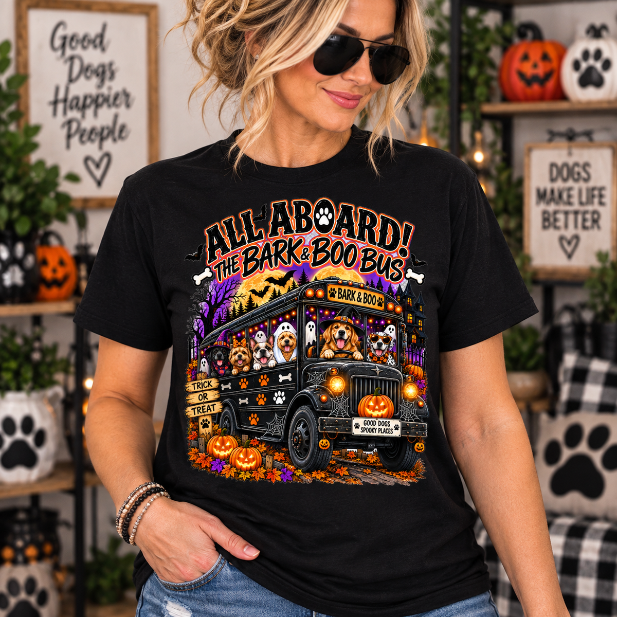 All Aboard The Bark And Boo Bus