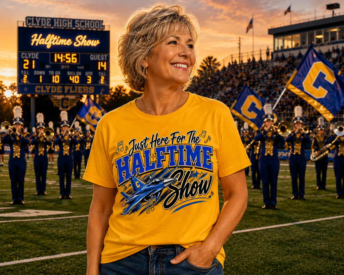 Clyde Fliers | Just Here for the Halftime Show