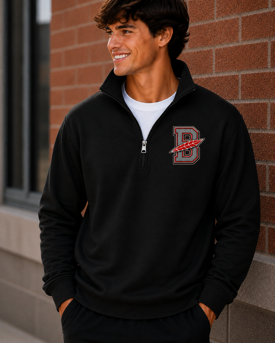 Bellevue Redmen | Redmen Unleashed | 1/4-Zip Pullover Sweatshirt