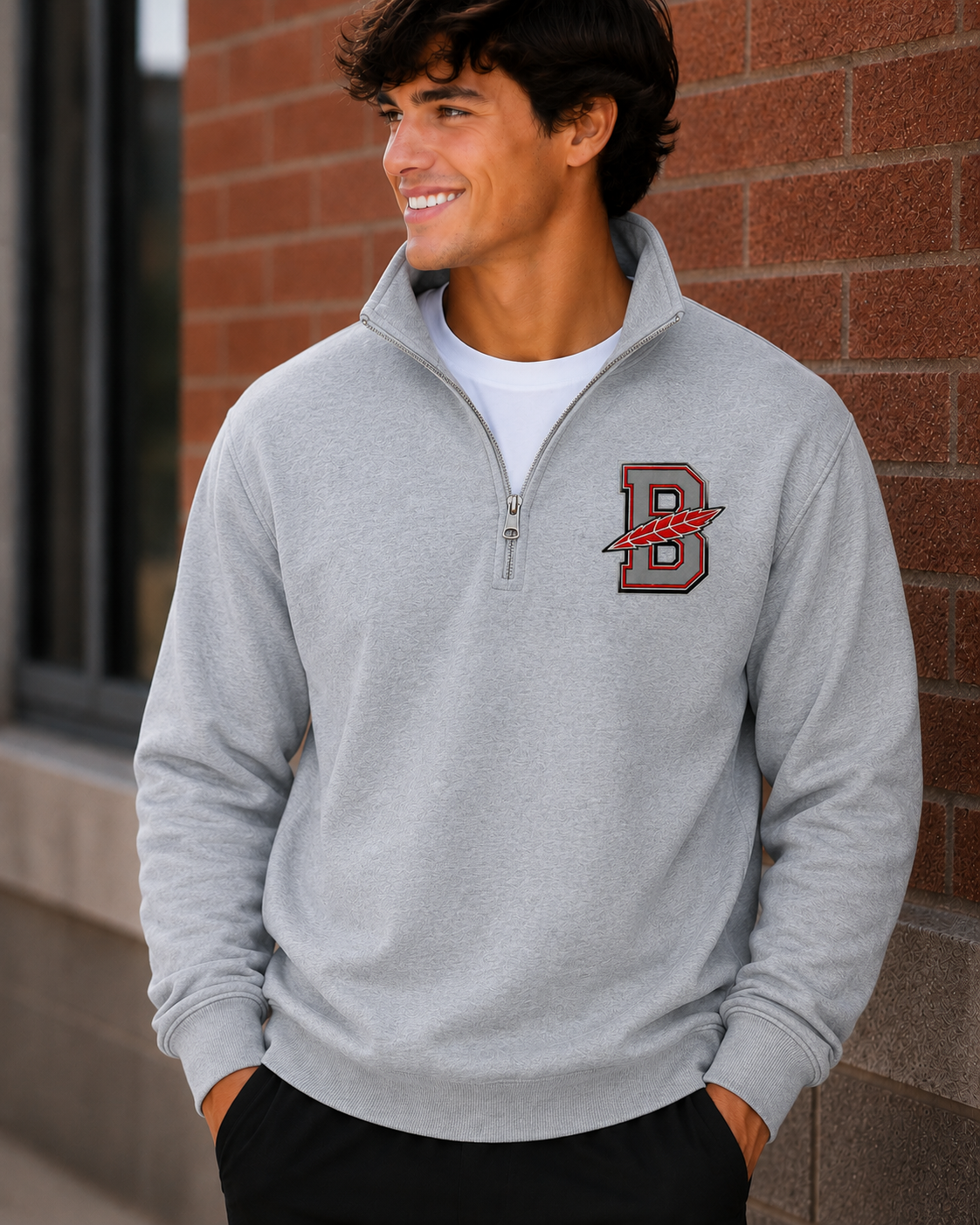 Bellevue Redmen | Redmen Unleashed | 1/4-Zip Pullover Sweatshirt