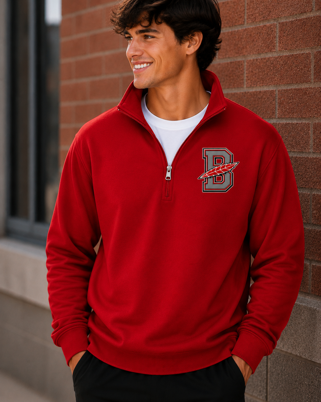 Bellevue Redmen | Redmen Unleashed | 1/4-Zip Pullover Sweatshirt