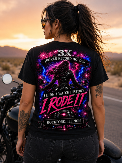 1433 Strong | 3X World Record Ride Shirt - T-Shirt Short Sleeve