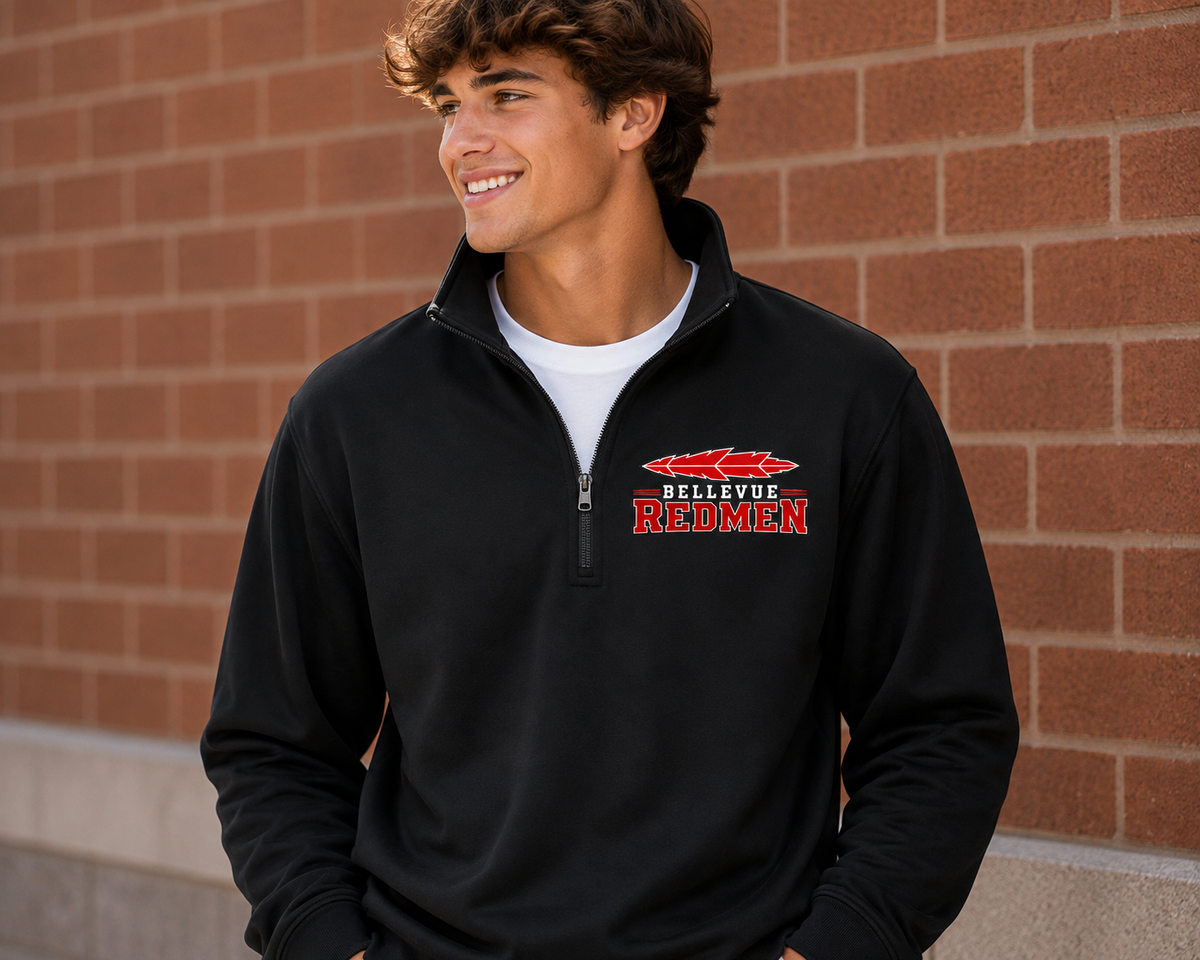 Bellevue Redmen | Redmen Tradition | 1/4-Zip Pullover Sweatshirt