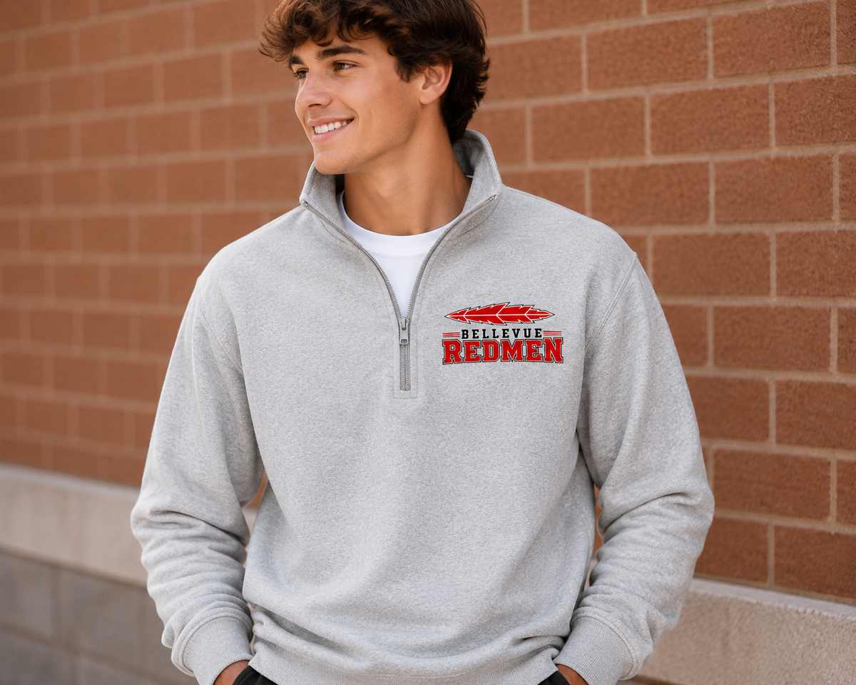Bellevue Redmen | Redmen Tradition | 1/4-Zip Pullover Sweatshirt