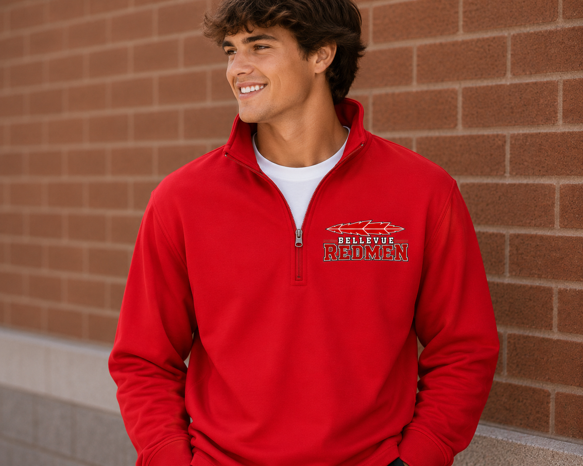 Bellevue Redmen | Redmen Tradition | 1/4-Zip Pullover Sweatshirt