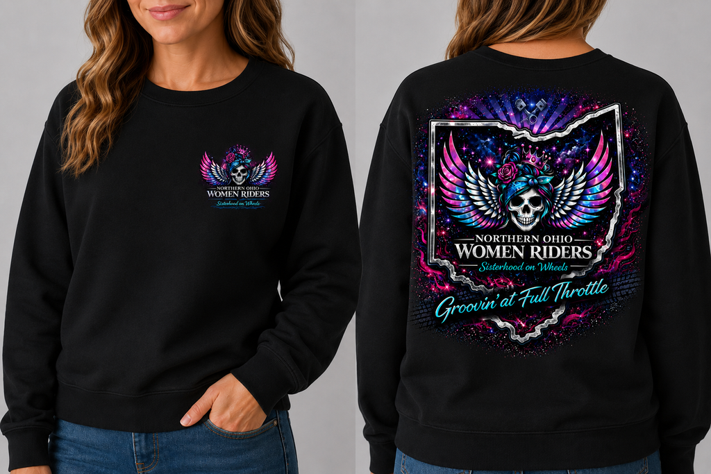 NOWR Crewneck Sweatshirt - Groovin' at Full Throttle
