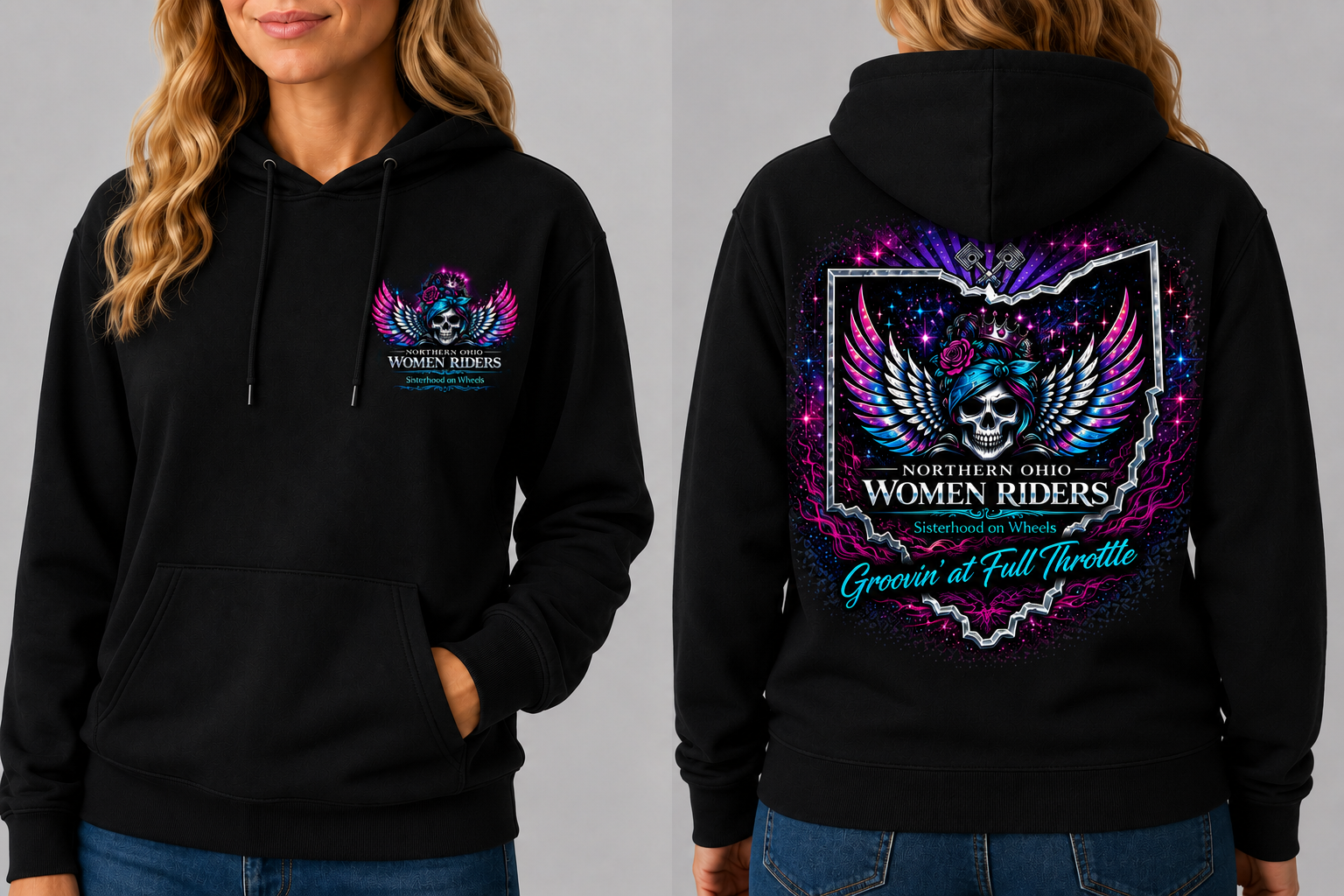 NOWR Hooded Sweatshirt - Groovin' at Full Throttle