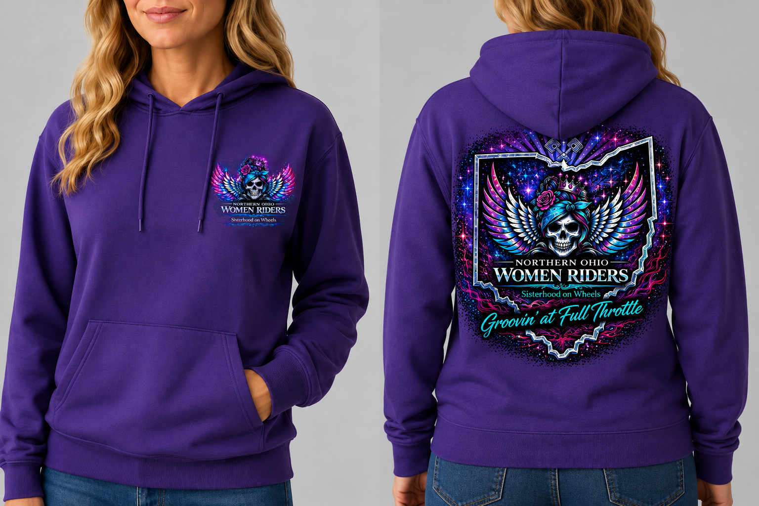 NOWR Hooded Sweatshirt - Groovin' at Full Throttle