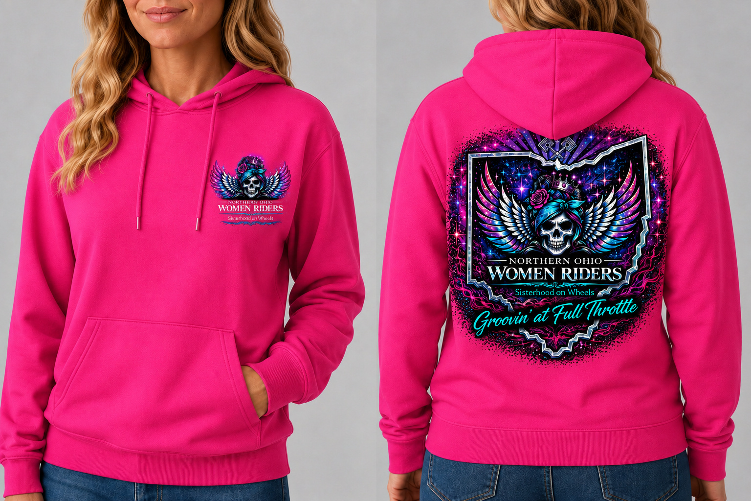NOWR Hooded Sweatshirt - Groovin' at Full Throttle