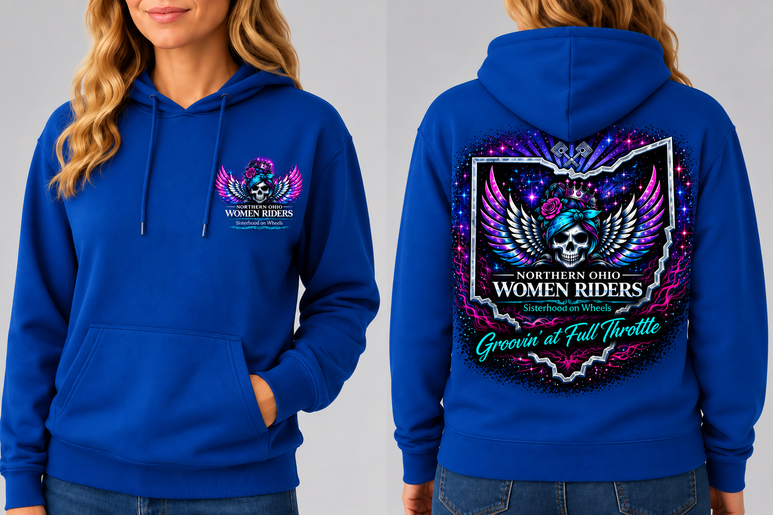 NOWR Hooded Sweatshirt - Groovin' at Full Throttle