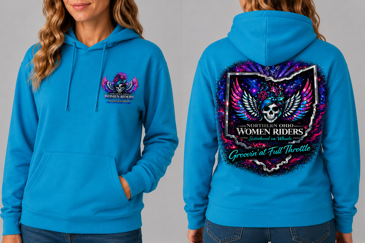 NOWR Hooded Sweatshirt - Groovin' at Full Throttle