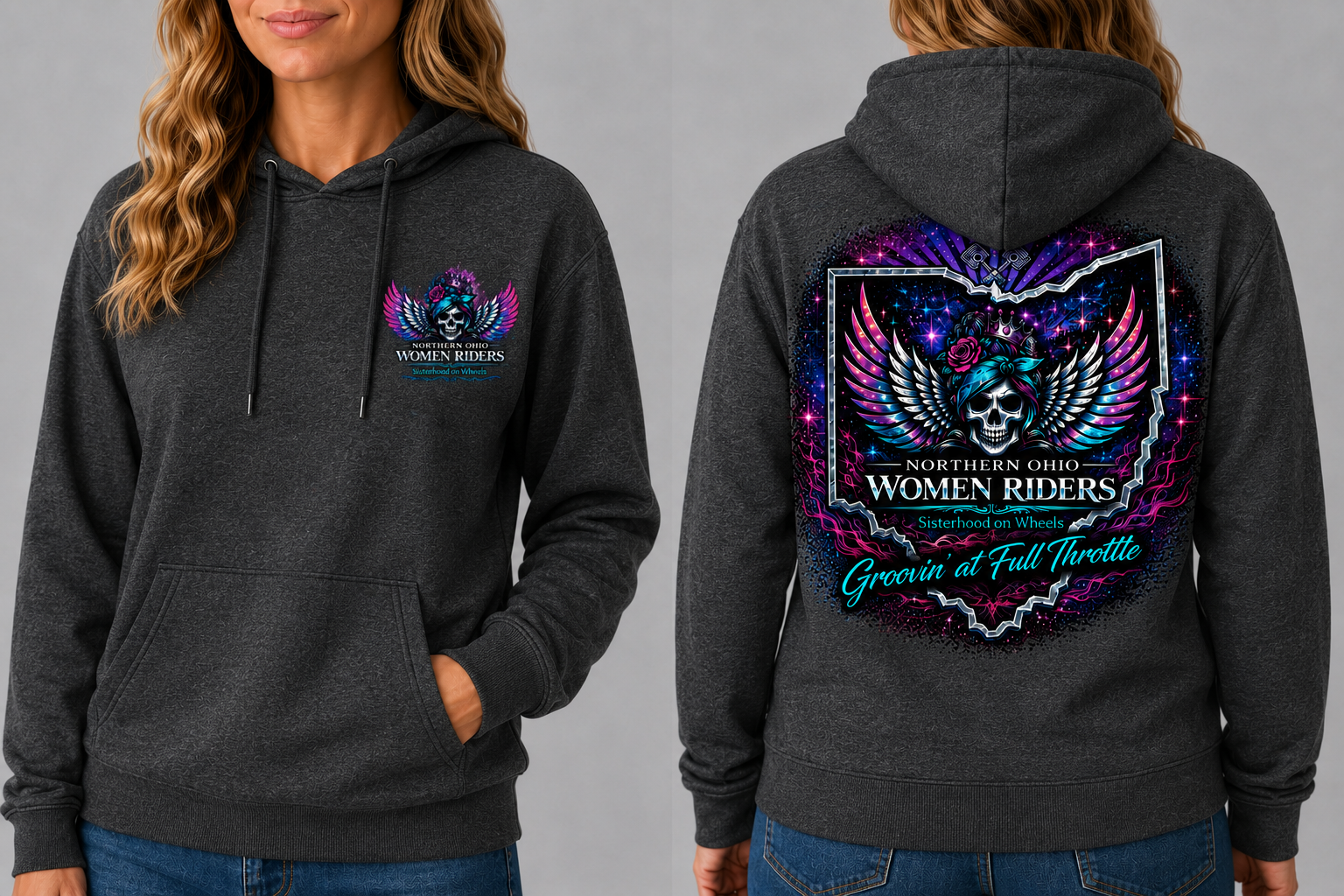 NOWR Hooded Sweatshirt - Groovin' at Full Throttle