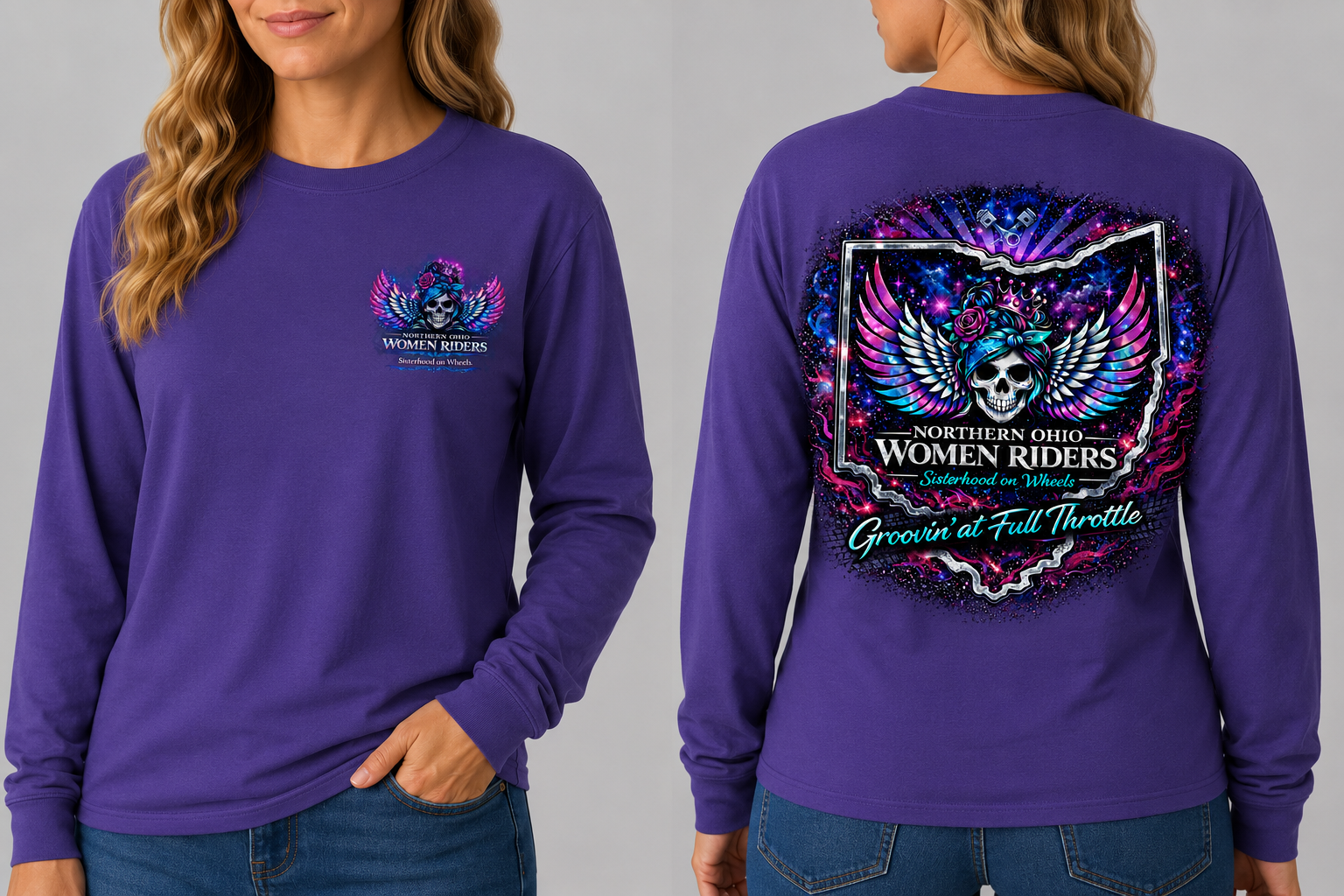 NOWR Long Sleeve T-Shirt - Groovin' at Full Throttle