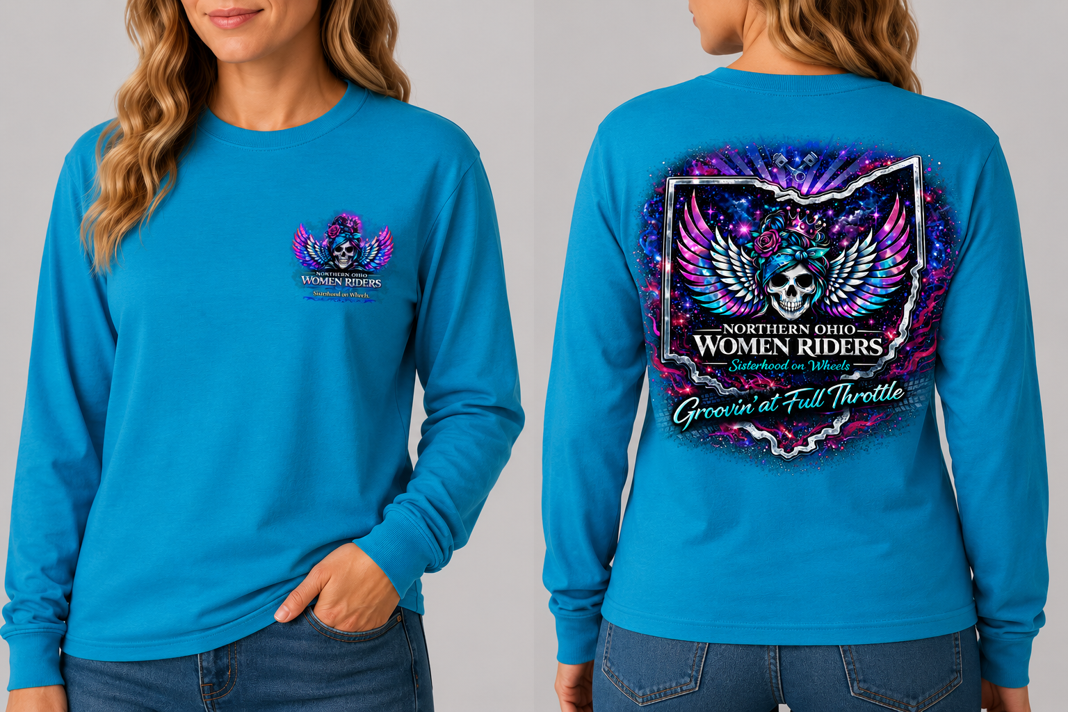 NOWR Long Sleeve T-Shirt - Groovin' at Full Throttle