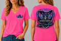 NOWR V-Neck T-Shirt - Groovin' at Full Throttle