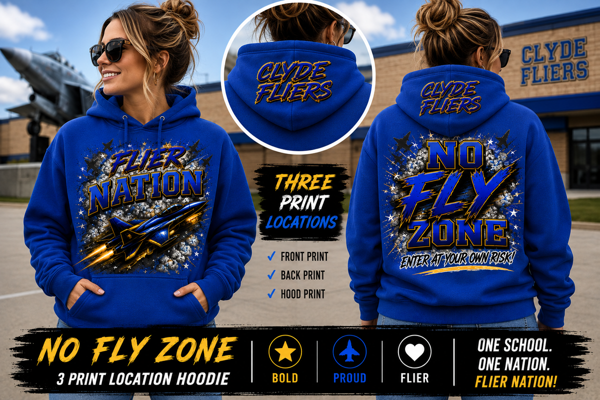 Clyde Fliers | Flier Nation – No Fly Zone Hoodie