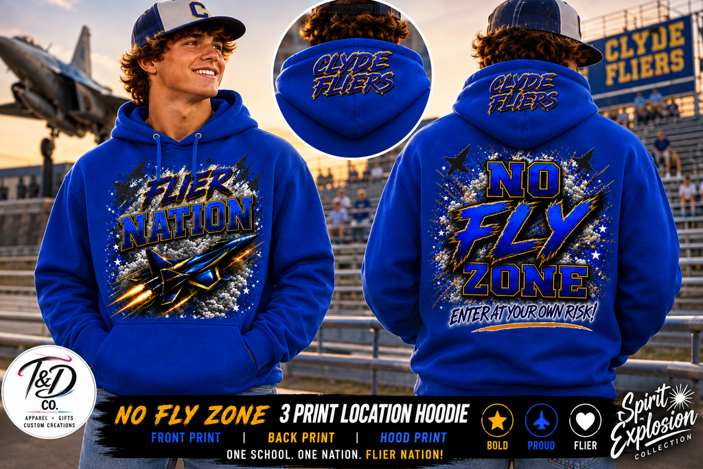 Clyde Fliers | Flier Nation – No Fly Zone Hoodie