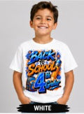 Back to School Blue & Orange 4th Grader