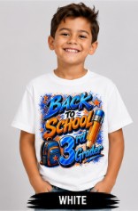 Back to School Blue & Orange 3rd Grader