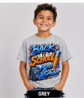 Back to School Blue & Orange 2nd Grader