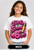 Back to School Pink 6th Grader