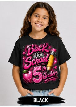 Back to School Pink 5th Grader