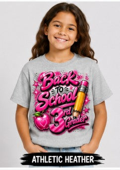 Back to School Pink 3rd Grader