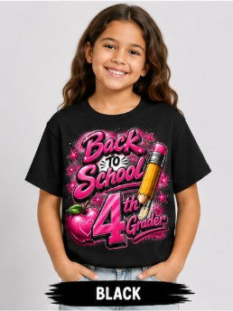 Back to School Pink 4th Grader