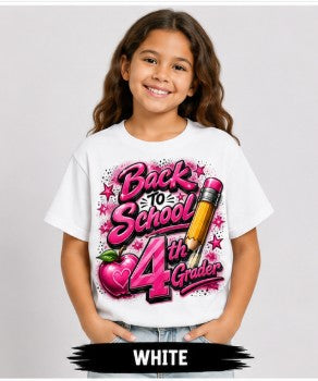 Back to School Pink 4th Grader