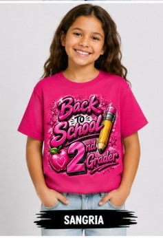 Back to School Pink 2nd Grader