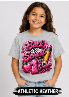 Back to School Pink 1st Grader