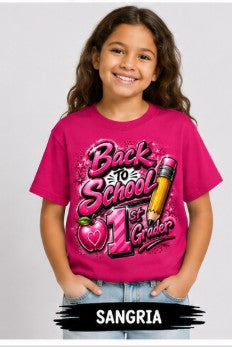 Back to School Pink 1st Grader