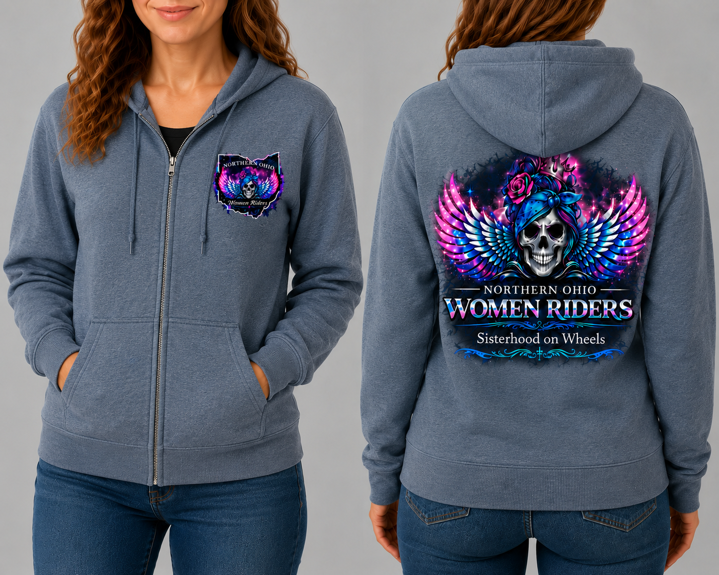 NOWR Zip-Up Hooded Sweatshirt - Signature Design