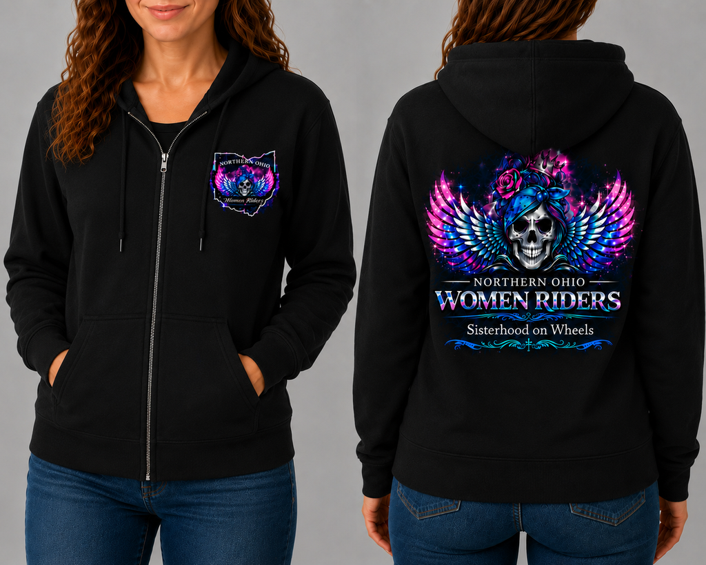 NOWR Zip-Up Hooded Sweatshirt - Signature Design