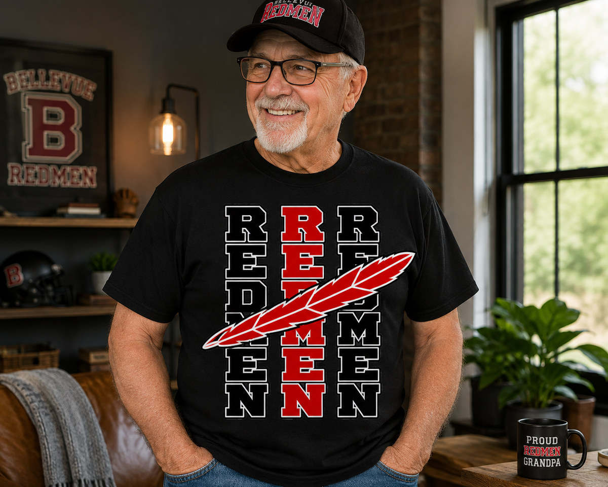 Bellevue Redmen | Triple Stack + Feather