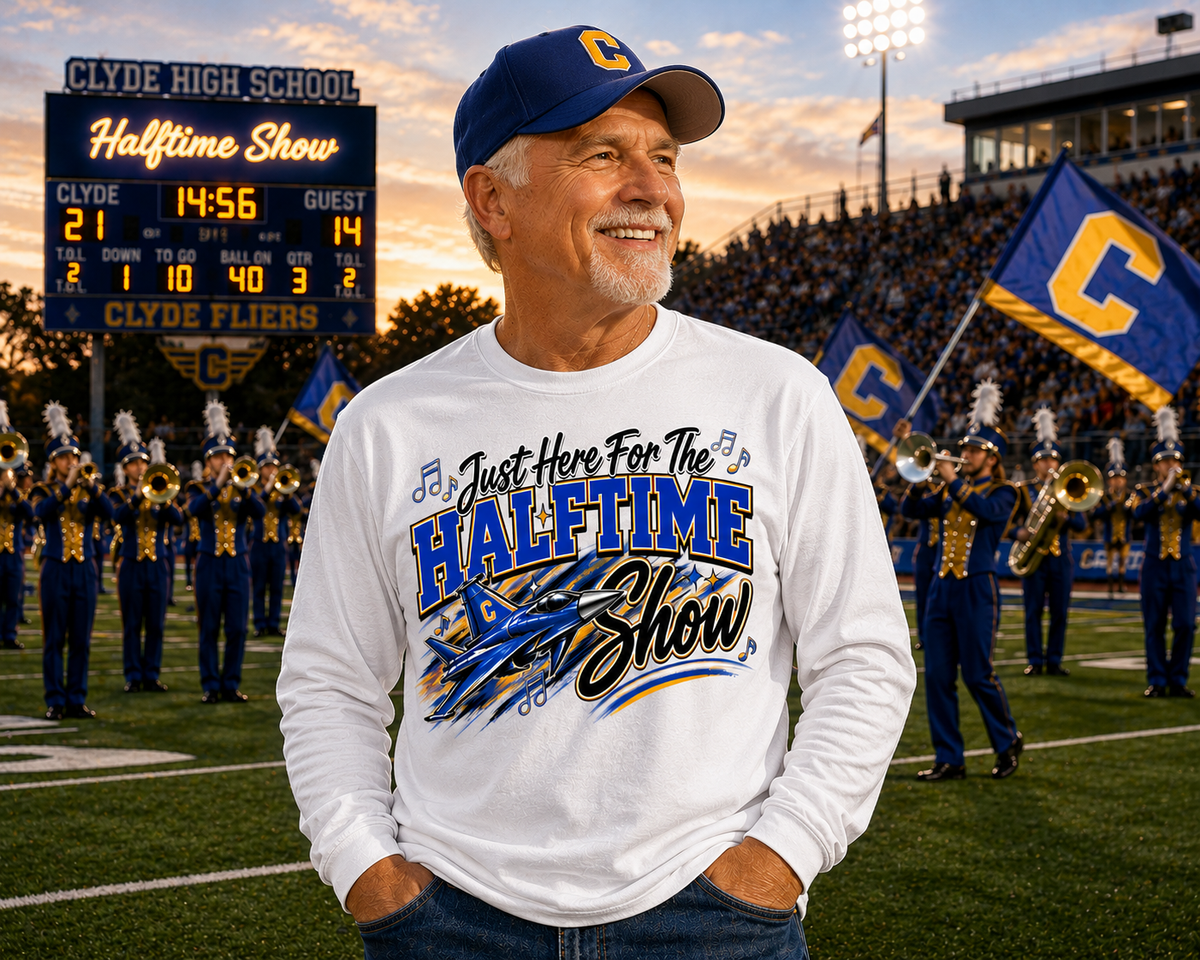 Clyde Fliers | Just Here for the Halftime Show